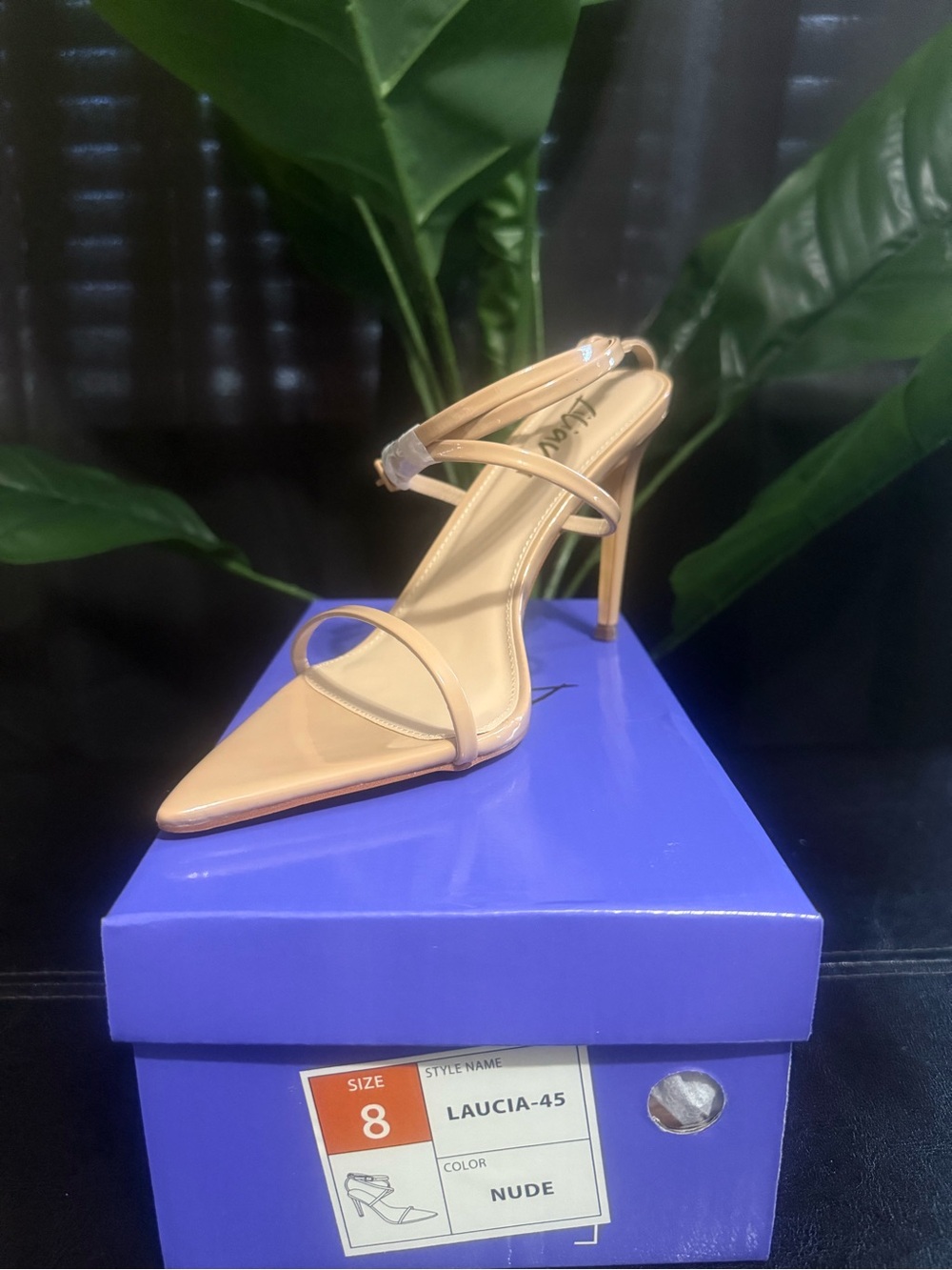 Nude Pointed Toe Stiletto Sandal
